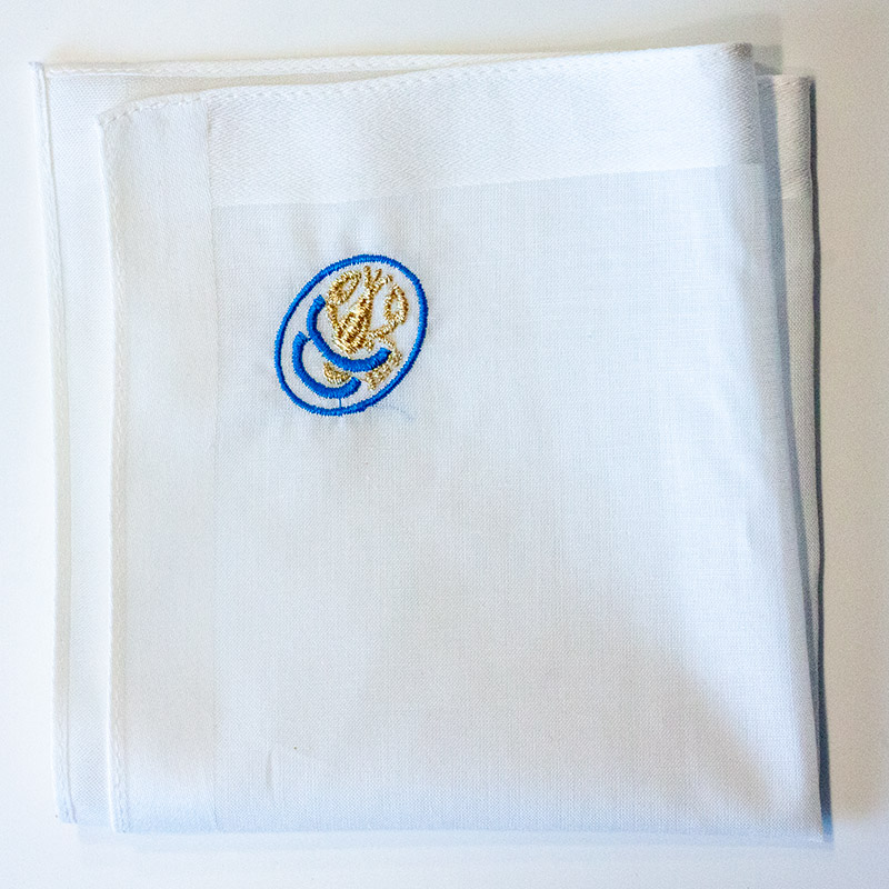 CC-Club Einstecktuch weiß